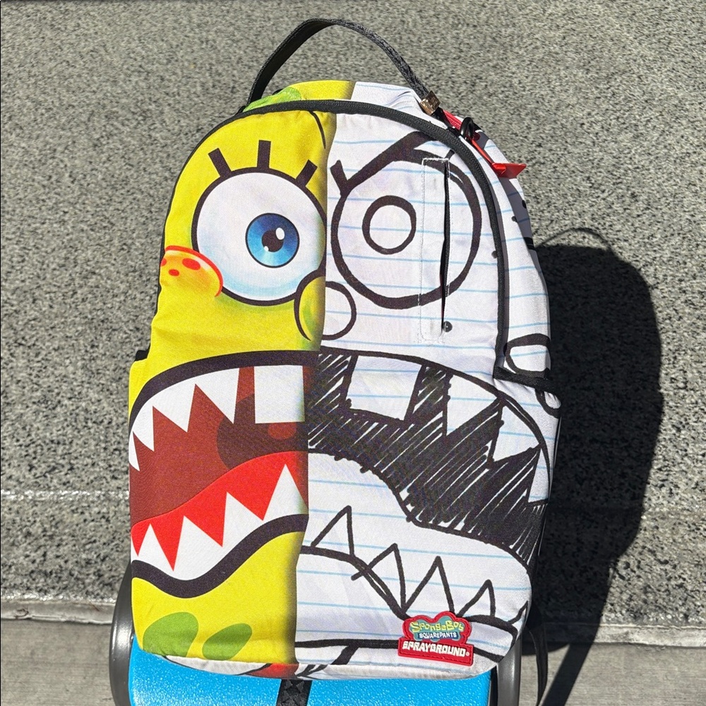 SpongeBob square pants Sprayground Vibrant Character Split Backpack